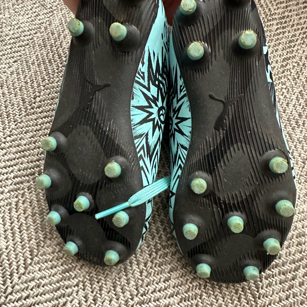 Puma Black and Blue Soccer Cleats